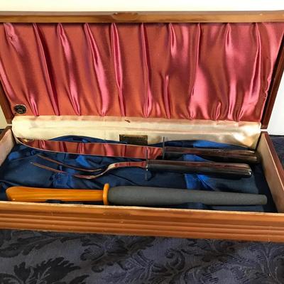 William Rogers Stainless Carving Set In Box