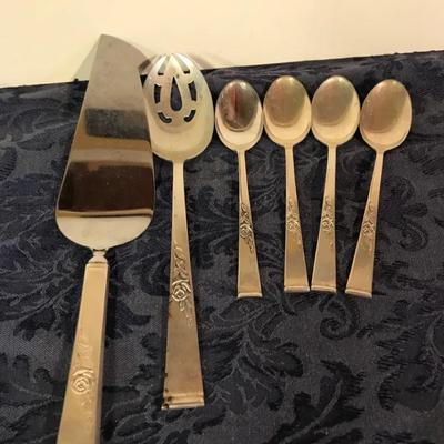 Vintage Reed And Barton Sterling Silver Flatware Classic Rose Pattern