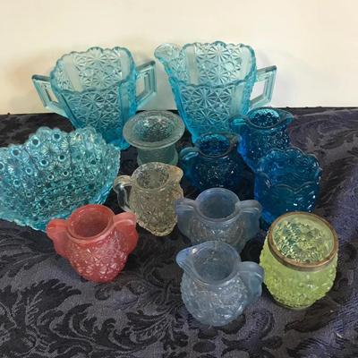 Appears To Be L E Smith Daisies And Buttons Colorful Glassware