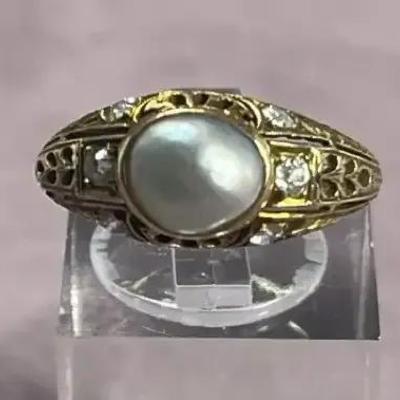 Pearl 14k Yellow Gold Ring