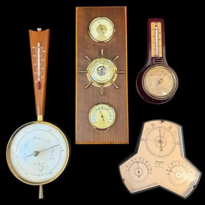 Barometers by airguide texaco honeywell, & sears west germany