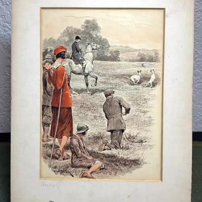 Richard caton woodville watercolor painting