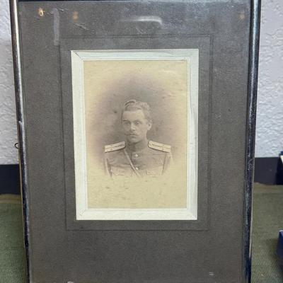 Antique russian officer cabinet card