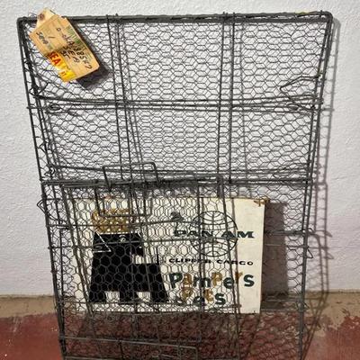 Vintage pan am clipper cargo dog crate
