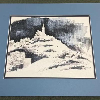 1974 l woolfe signed lithograph