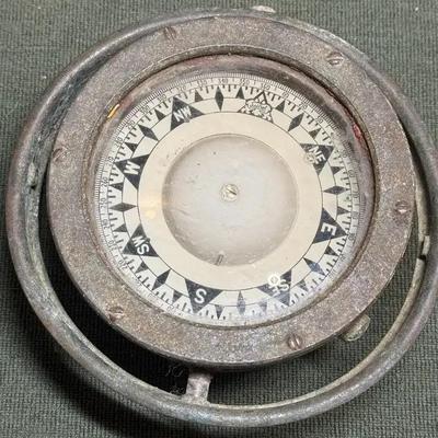 Antique ship binnacle compass by sestrel