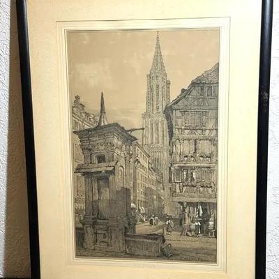 A view in strasbourg by samuel prout