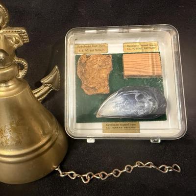 Specimens from uss great britain small brass ship bell