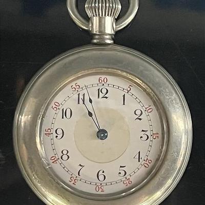 Antique Pocket Watch with Engraved Back and “Ruby” to Inside