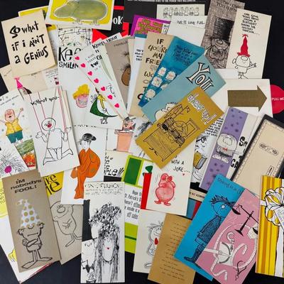 Vintage Greeting Cards (60+) With Christmas, Graduation, Get Well, Etc