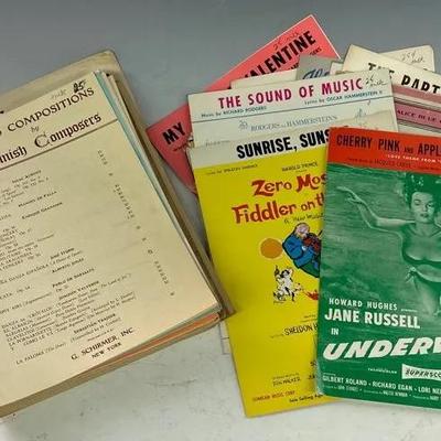 Original Sheet Music For Broadway W/ A Collection Of Vintage Scores