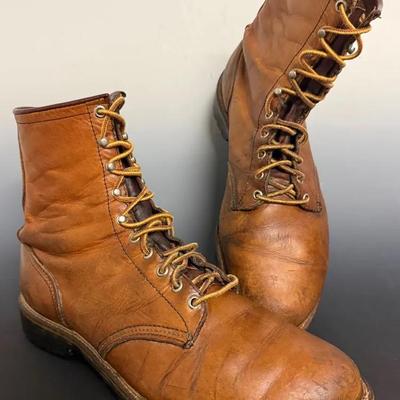 Pair Of Vintage Men’s Irish Setter Sport Boots By Red Wing, Larger Size