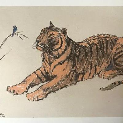 Etching “A Song” after Frederick Church, 1892