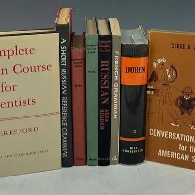1965 “Complete Russian For Scientists” & Other Vintage Language Books