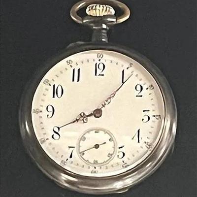 Antique Swiss Movement Pocket Watch 