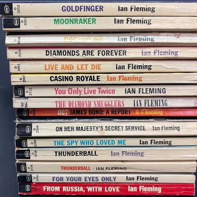 Ian Fleming Collection Of Paperback Spy Novels