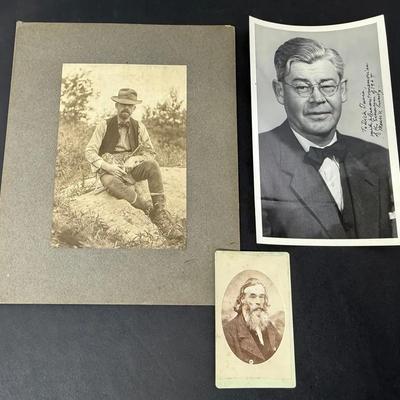 Photographs Of Famous Geologists/Scientists (3) With Mendeleev, Ewing, Leith 