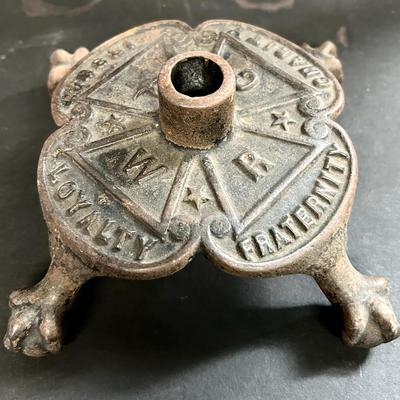 Women’s Relief Corps For The Grand Army Of The Republic Cast Iron Flagpole Stand, 1883