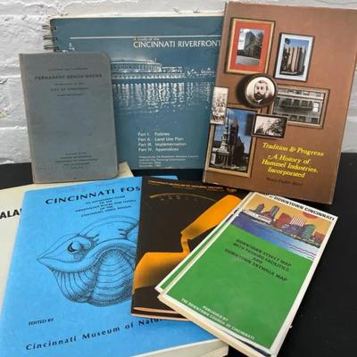 Cincinnati Area Fossil Books With Vintage Books And Maps