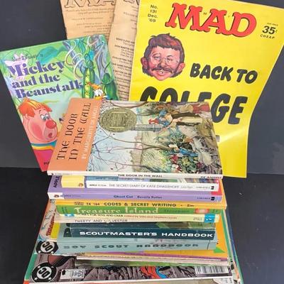Collection Of Vintage Children’s Books, Magazines And DC Comics 