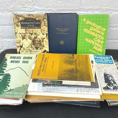 Vintage Books About Kentucky And Mammoth Cave With Maps