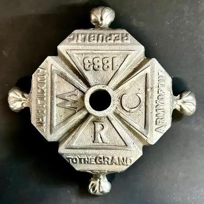 Women’s Relief Corps For The Grand Army Of The Republic Cast Iron Flagpole Stand