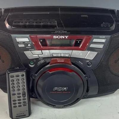 Sony CFD-G50 CD/Radio/Cassette Boombox W/ Remote 