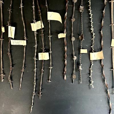 Large Identified And Cataloged Barbed Wire Collection, Mid 19th Through Mid 20th Century