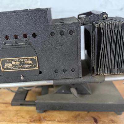 Antique Delineascope Lantern Slide Projector, Model D, Spencer Lens Company 