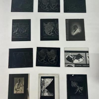 Vintage Glass Slides Unframed (12) Geography