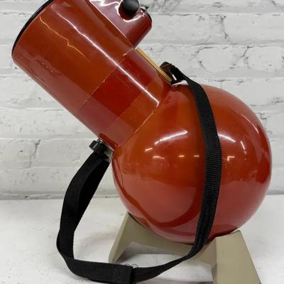 Vintage ‘Astroscan’ Tabletop Telescope, Red Bowling Ball Style