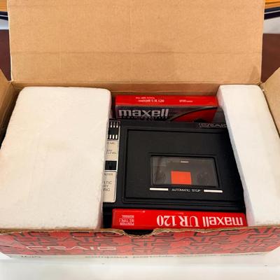 Craig 2629 Compact Portable Cassette Recorder with Original Box