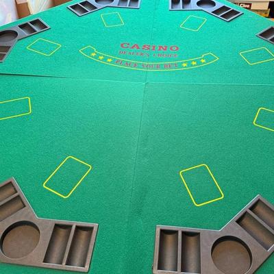 Travel Casino-Style Poker Tabletop Game Mat