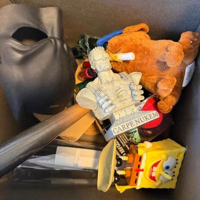 Mixed Toys, Novelty Items & Decor Bin