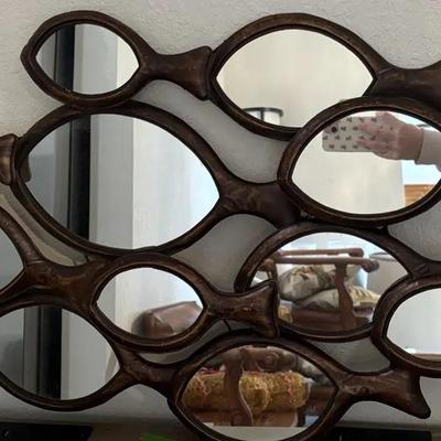 Decorative Fish-Shaped Wall Mirror Décor – Coastal / Nautical Style