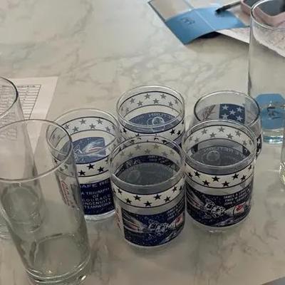 Mixed Lot of Decorative & Clear Drinking Glasses