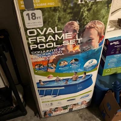 Intex Oval Frame Above Ground Pool Set in Original Box
