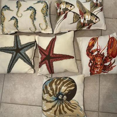 Pottery Barn Coastal Pillow Set