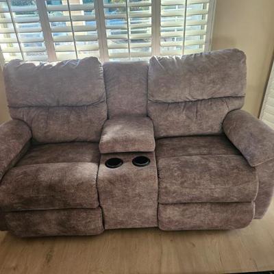 Sale Photo Thumbnail #48: Beautiful loveseat recliner 2.
