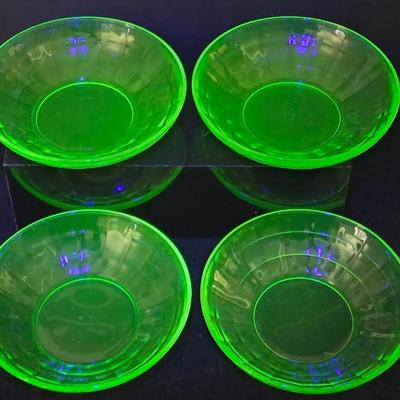 "Anchor Hocking Glass" Depression Cereal Bowls #2