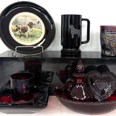 Ruby Red Glass & Ceramic Collection