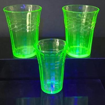 Depression Glass Juice Tumblers