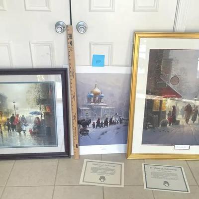 3 Prints By G. Harvey