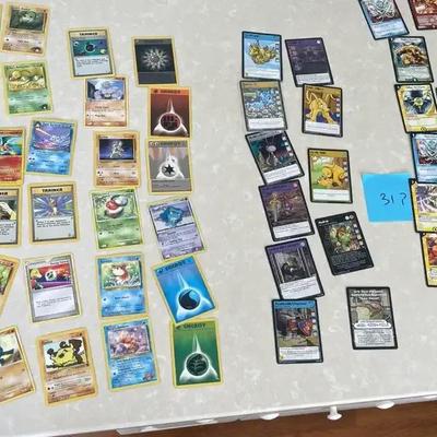 Pokémon Cards, Neopets Cards, And Dragon Ball Z Cards