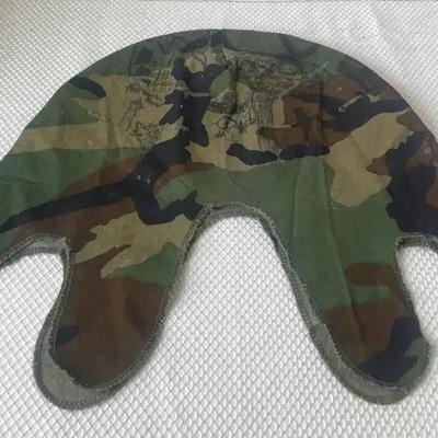 Military Helmet Liner, Likely Vietnam Era, Decorated With Soldier Art