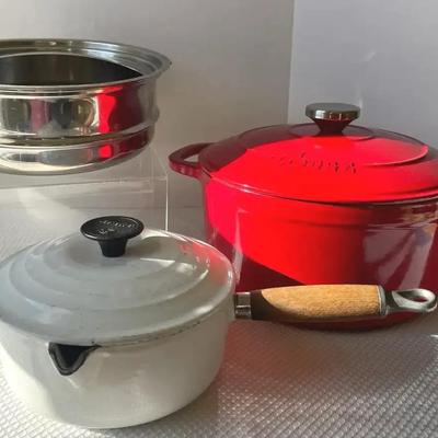 Le Creuset And Lodge Enameled Cast Iron Cookware