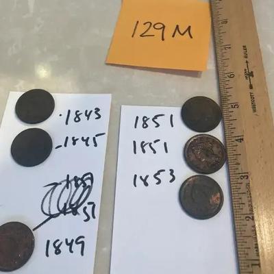 United States Liberty Head Large Cents From The 1800's