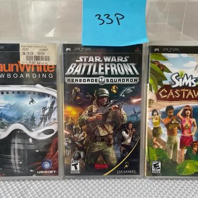 3 PSP Video Games