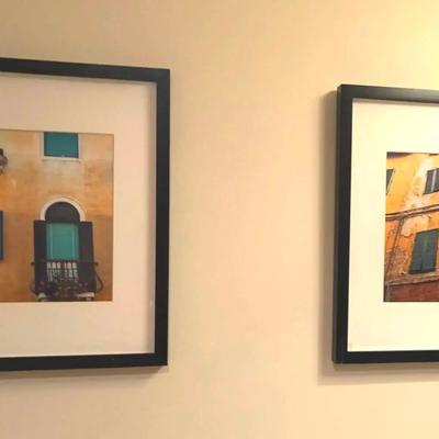 3 Framed Photos Of Italy