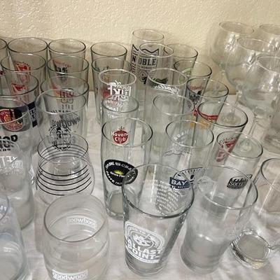 Craft beer glasses
